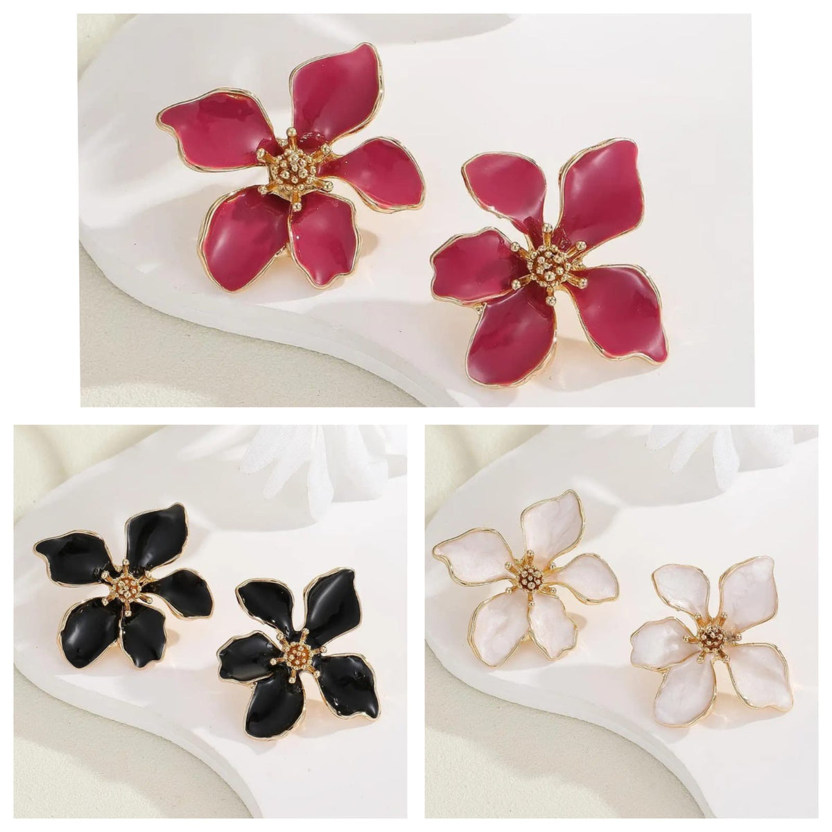 Floral Stud Earrings